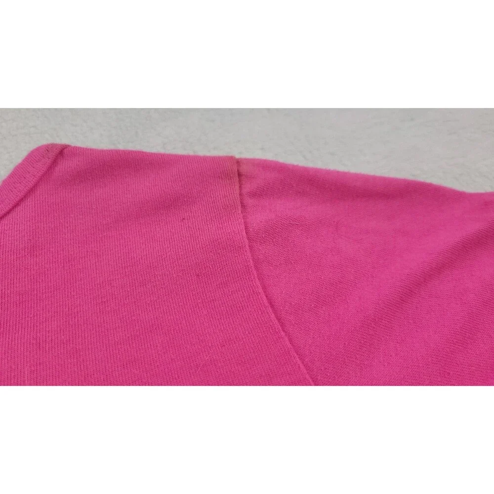 Official 2016 Barbie Pink Glitter Heart Graphic Tee Top Girls Size 7/8 XXS XS